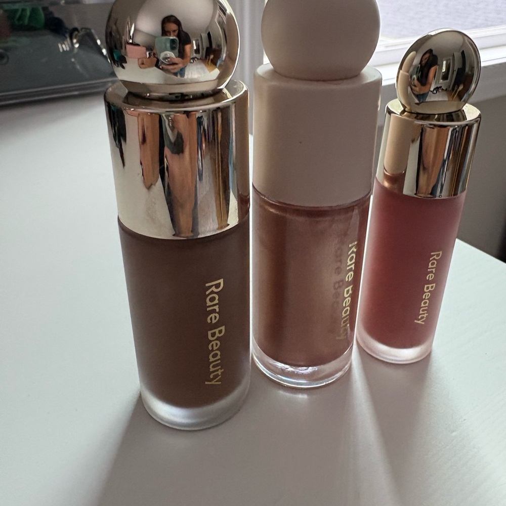 Rare Beauty contour, blush and highlighter